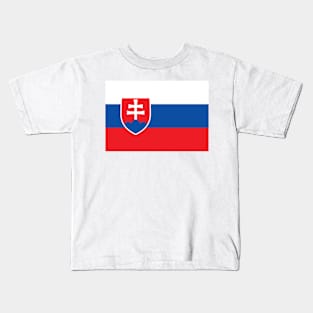 Slovakia flag Kids T-Shirt